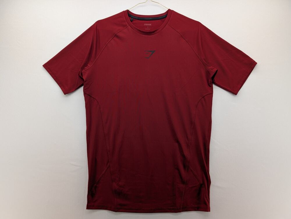 NEW GymShark Element Baselayer T-Shirt in Red size Large